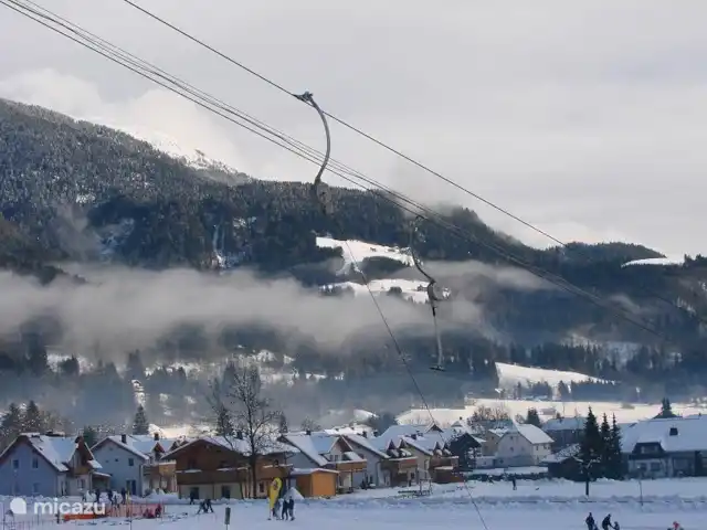 Haus Fingerhut huren in Oostenrijk, Karinthië, Kötschach-Mauthen - vakantiehuis Uitzicht vanaf de piste.