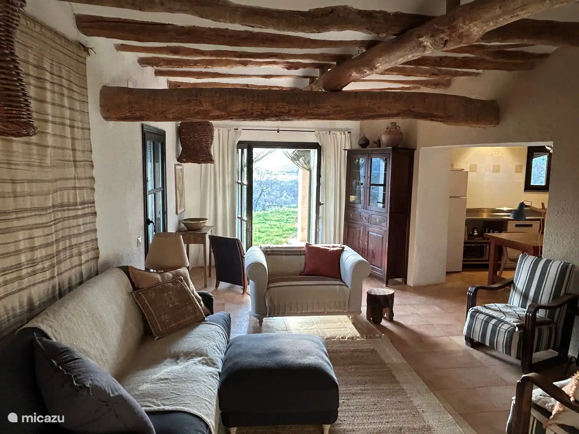 The recently redecorated living room. 