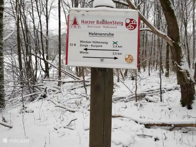 Wieda en Alemania, Baja Sajonia, Wieda - casa vacacional Hay muchas rutas de senderismo señalizadas hasta 220 puestos de avanzada de Harzer Wandernadel.