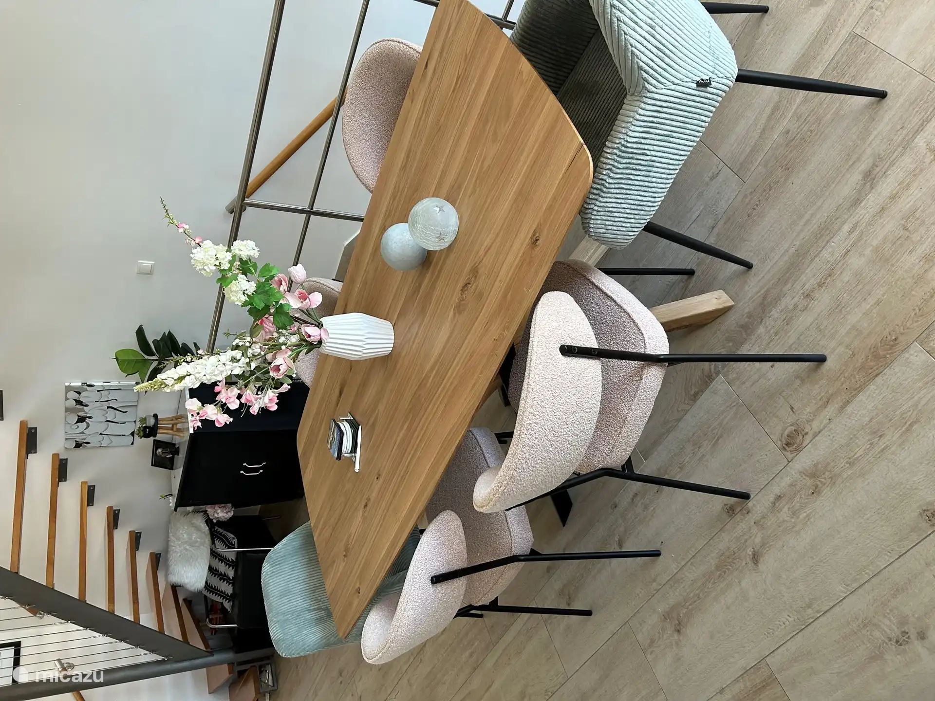 Der Essbereich für 6 Personen.