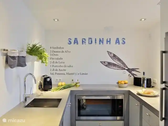 Casa Veromar en Portugal, Algarve, Carvoeiro - casa vacacional Cocina moderna, totalmente equipada.