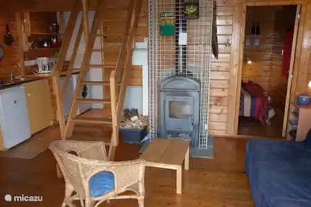 Vakantiehuis Frankrijk, Pyreneeën, Castetpugon chalet La Fougère woonkamer
