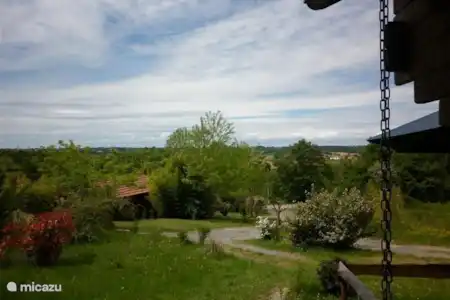 Vakantiehuis Frankrijk, Pyreneeën, Castetpugon chalet La Fougère uitzicht west