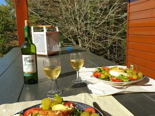 Bouyssonnet huren in Frankrijk, Lot, Lachapelle-Auzac - vakantiehuis Dineren op het terras