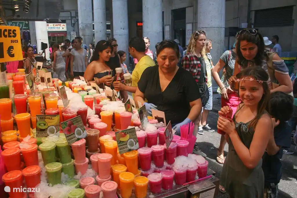 Mercat de la Boqueria; die Frischmarkt an der Rambla von Barcelona