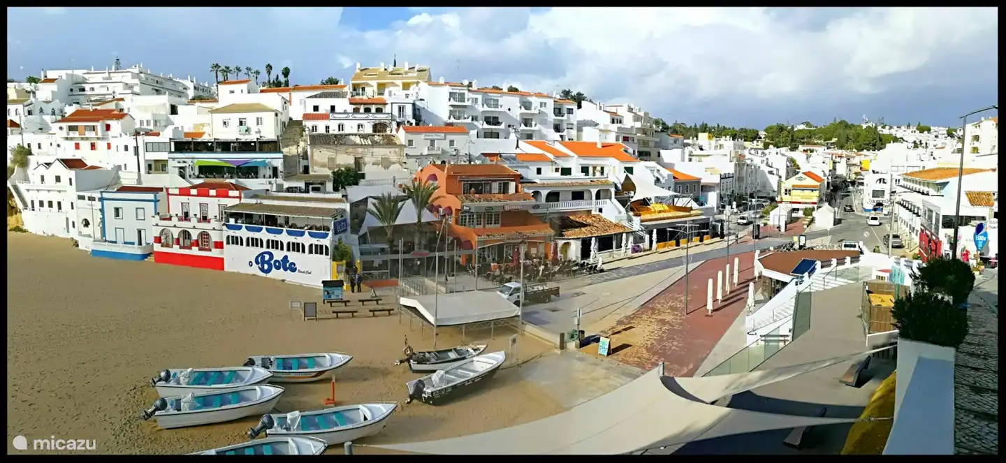 Carvoeiro im Winter, gut geschützt vor dem Nordwind, kann in der Sonne immer noch 20 Grad erreichen