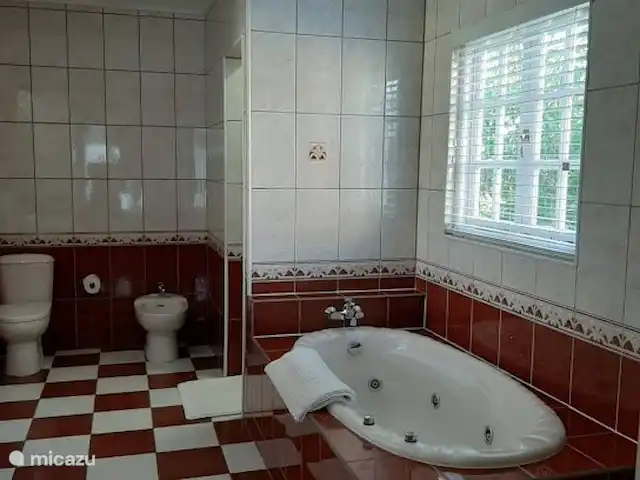 Location de Vacances Aruba, Oranjestad, Oranjestad, villa - Villa-Bubali Salle de bain 2 avec baignoire, bidet, dressing et coffre-fort