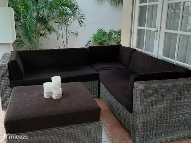 Location de Vacances Aruba, Oranjestad, Oranjestad, villa - Villa-Bubali Véranda avec salon