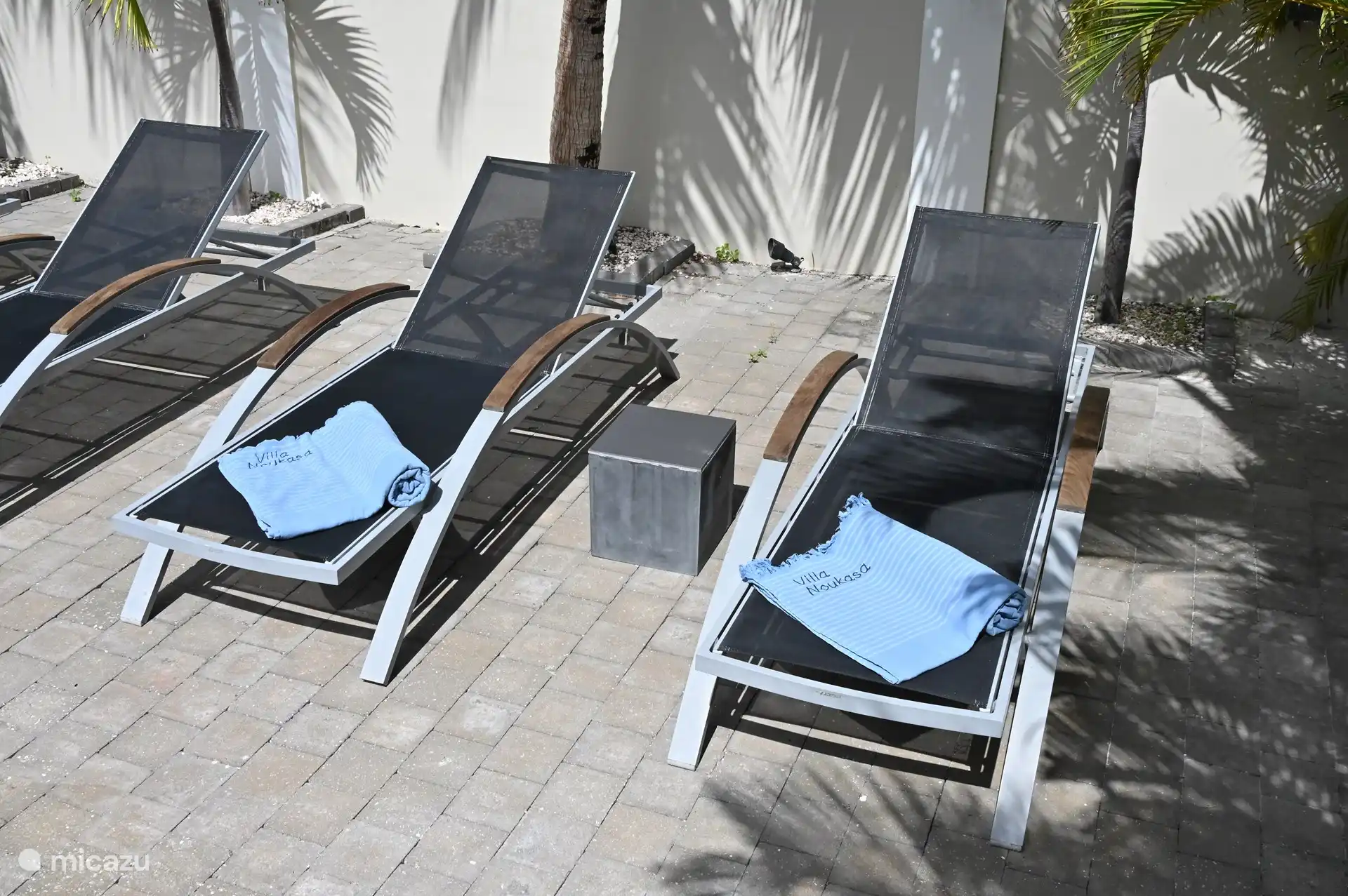 Villa Noukasa verfügt über eigene Handtücher mit Namen 