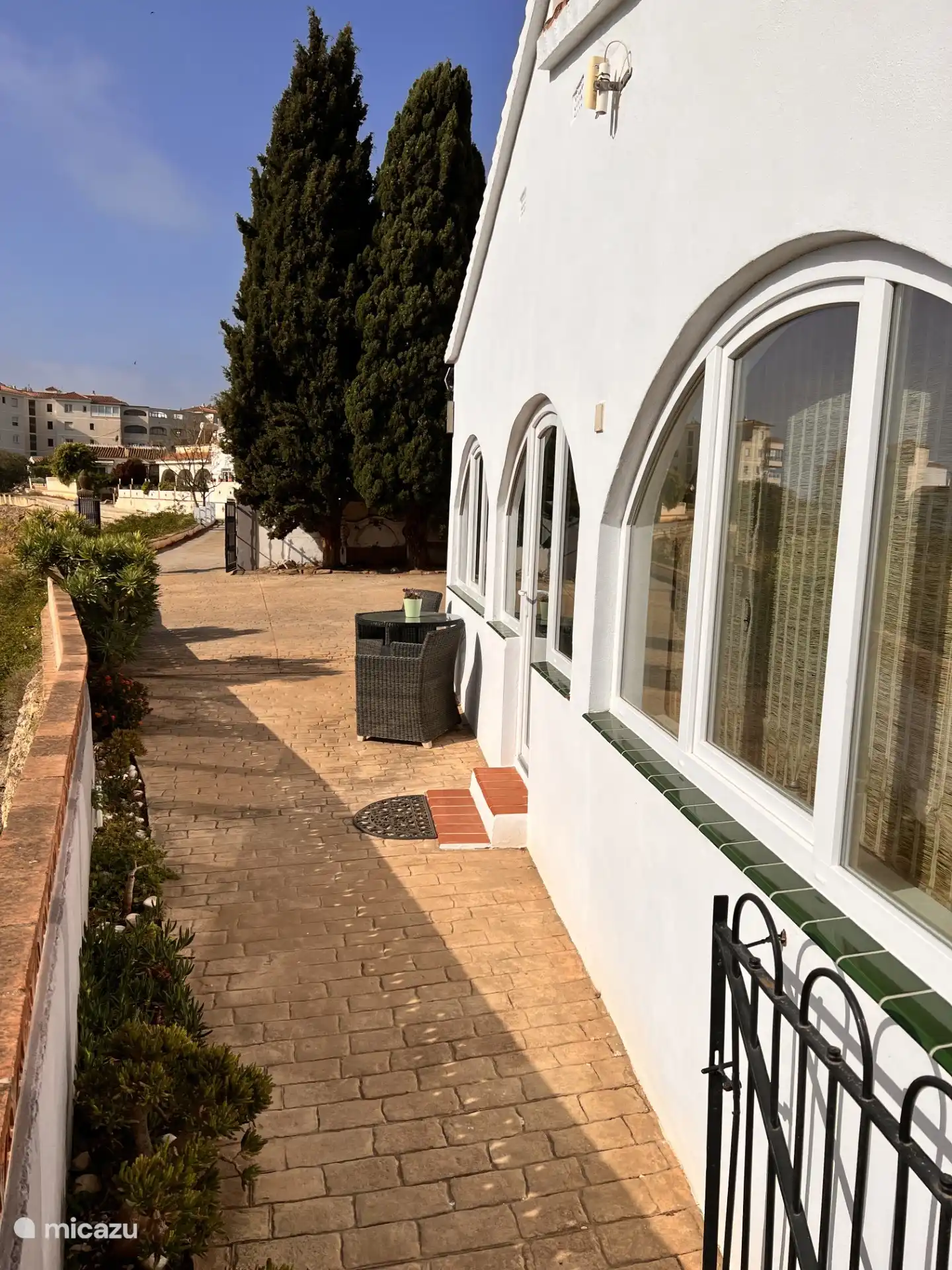 front of the house