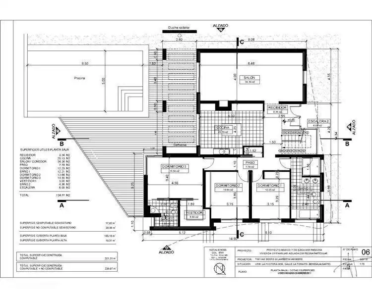 Grundriss im Erdgeschoss.