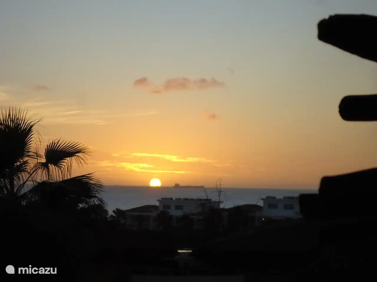 Sonnenuntergang von der Terrasse