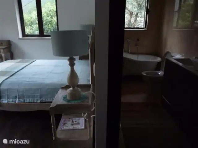 Foz dos Barreiros | Portugal, Coimbra, Piódão - gîte / cottage Chambre à coucher principale en suite.