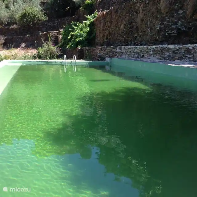 Natural swimming pool with water straight from the mountain spring.