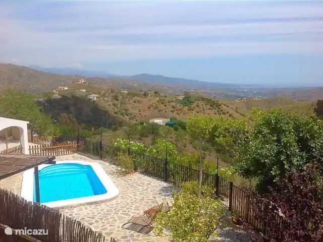 Villa Comares Andalousie Avec Piscine | Espagne, Costa del Sol, Comares - villa Vue vers le sud-ouest.