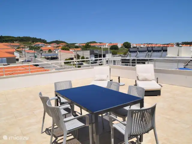 Location de Vacances Portugal, Costa de Prata, São Martinho do Porto, appartement - Appartement - Sao Martinho do Porto Grande terrasse avec vue sur la montagne