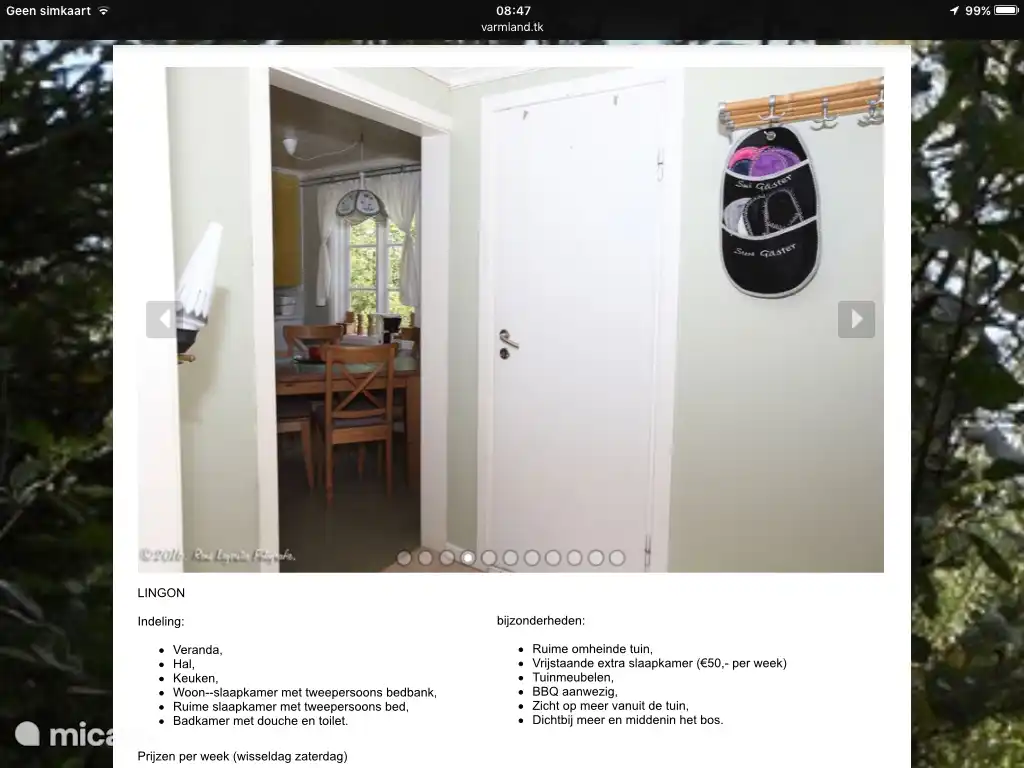 Gang naar kamer en douche