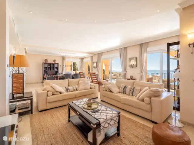 Villa de luxe avec vue mer panoramique | Espagne, Costa del Sol, Benalmádena - villa Salon