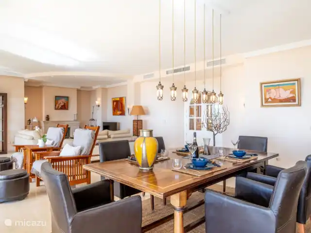 Villa de luxe avec vue mer panoramique | Espagne, Costa del Sol, Benalmádena - villa Table à dinner