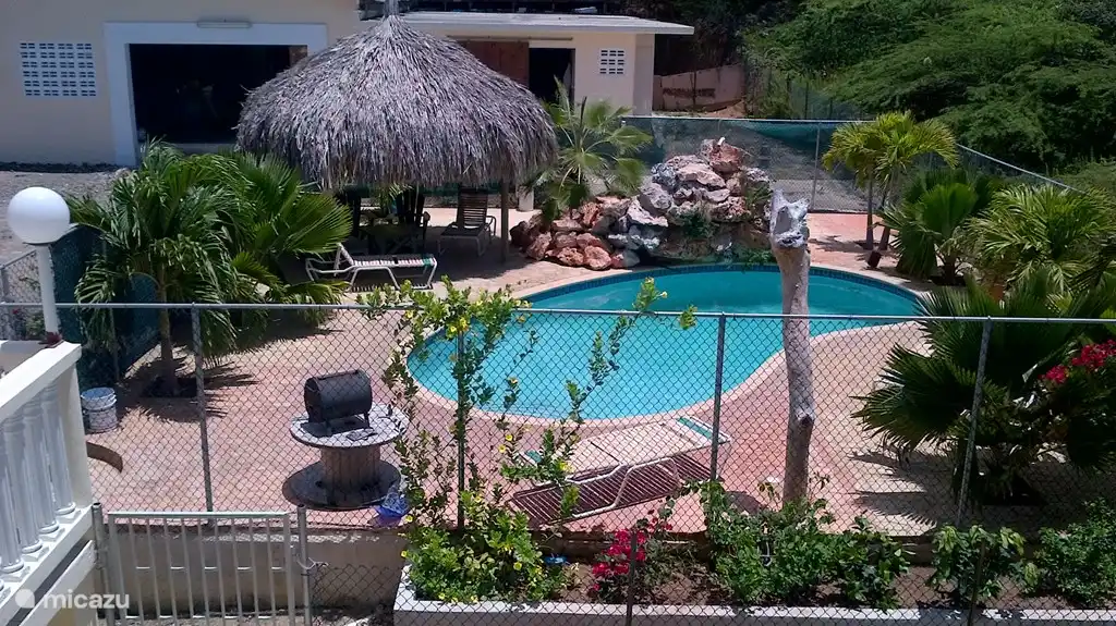 Piscine vue de dessus.