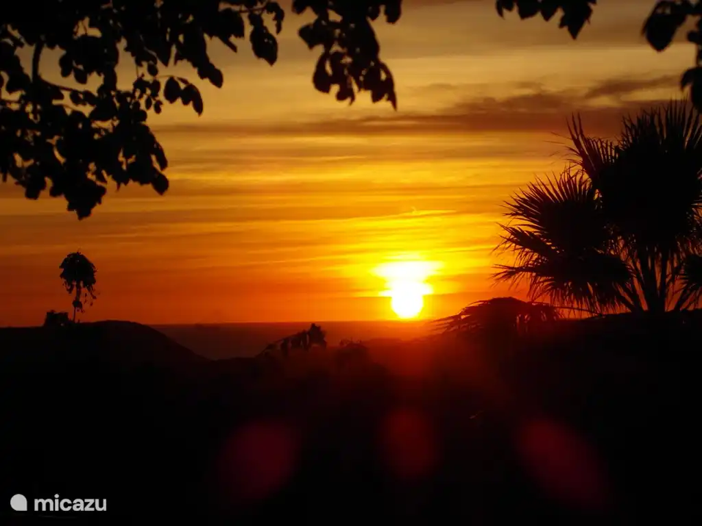 Beautiful sunset seen from our porch