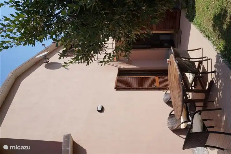 Side of the house with terrace where you can have breakfast in the sun.