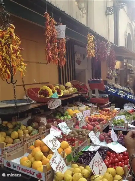 Little street market. Every day  you will find a market in a different village.