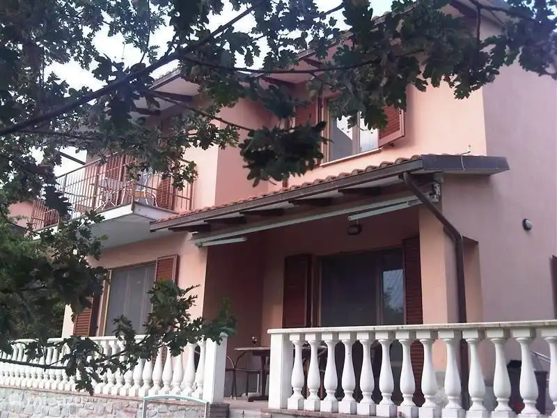 view of the house from the backyard.
