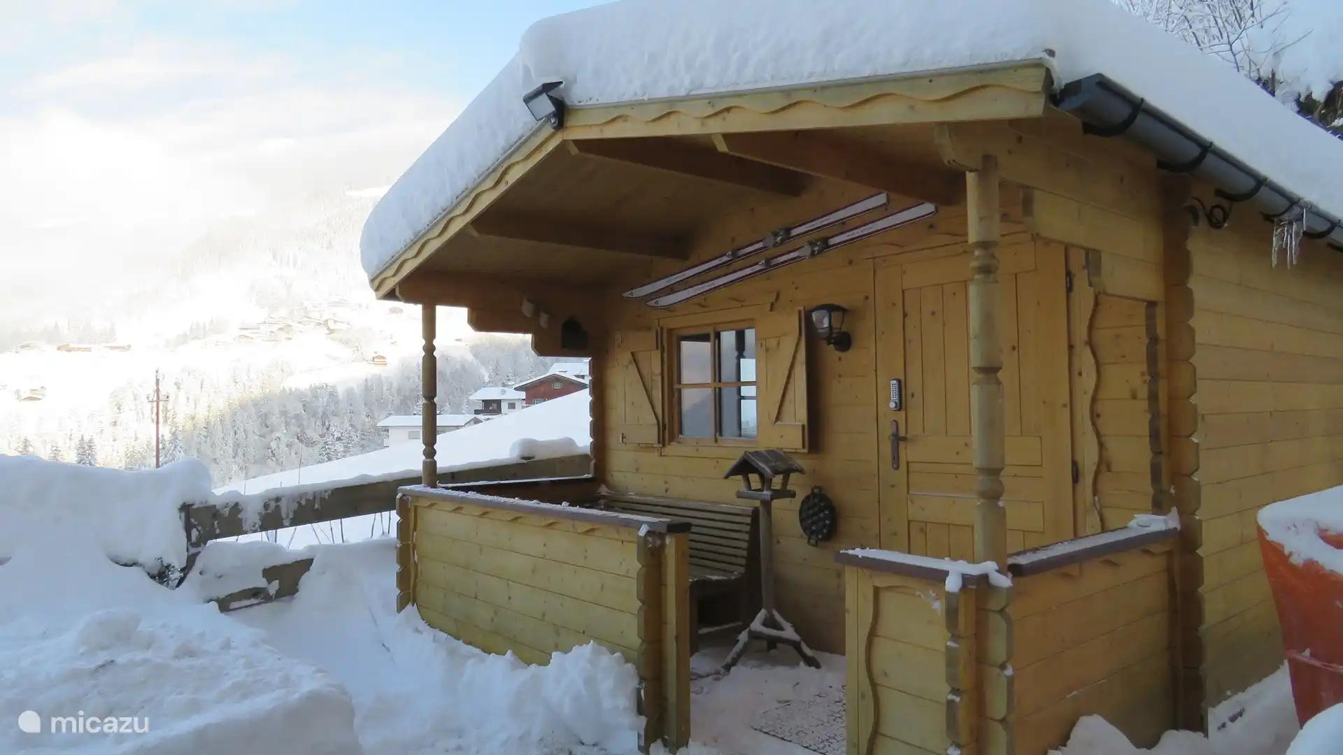 Verwarmde skiberging