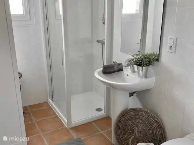 Villa Le Sanglier, met privé zwembad huren in Frankrijk, Ardèche, Vallon-Pont-d'Arc - villa badkamer boven