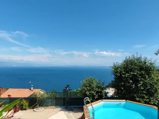 Villa Kyra - apartamento 1 en Croacia, Kvarner, Lovran - apartamento Terraza lateral