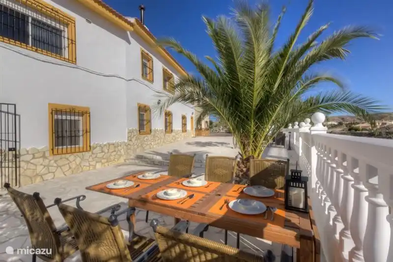 Rear terrace Villa Damara