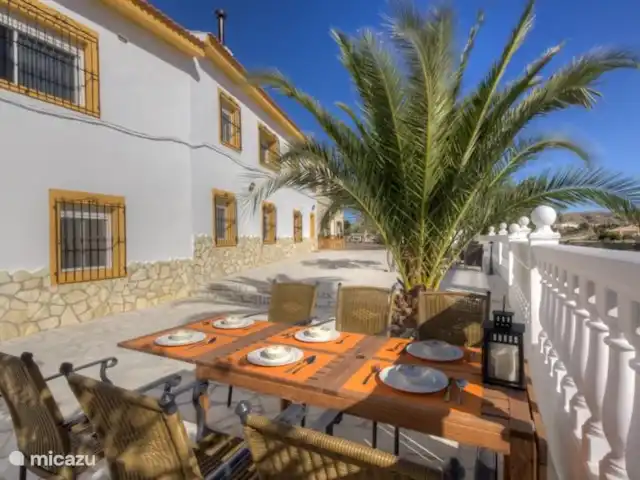 apartamento en España, Costa de Almería, Albox – Villa Damara - Apartamento Cereza Terraza en la parte trasera de Villa Damara