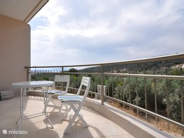 Villa individuelle de luxe Livadia | Grèce, Péloponnèse, Kantia - villa Chambre balcon Dimetra avec vue mer et montagne.
