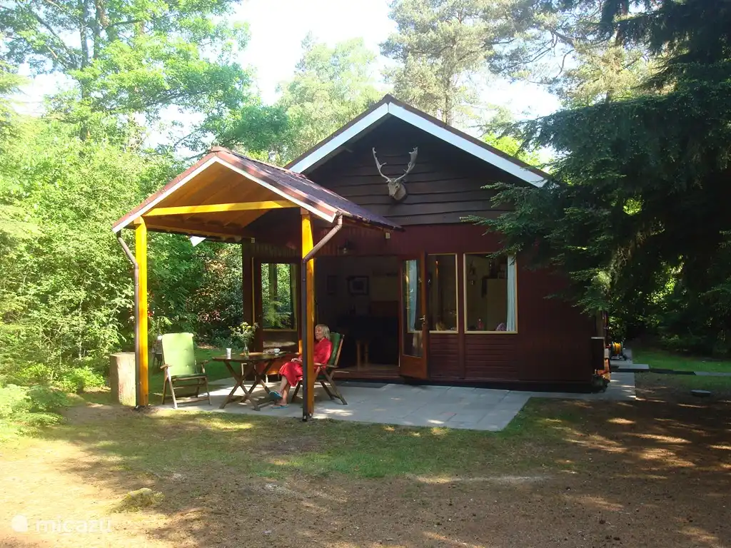 Temprano en la mañana, sale por las puertas del patio para disfrutar del sol en nuestra terraza.