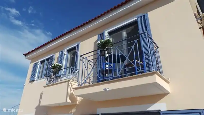 Balcony from bedroom overlooking the olive grove