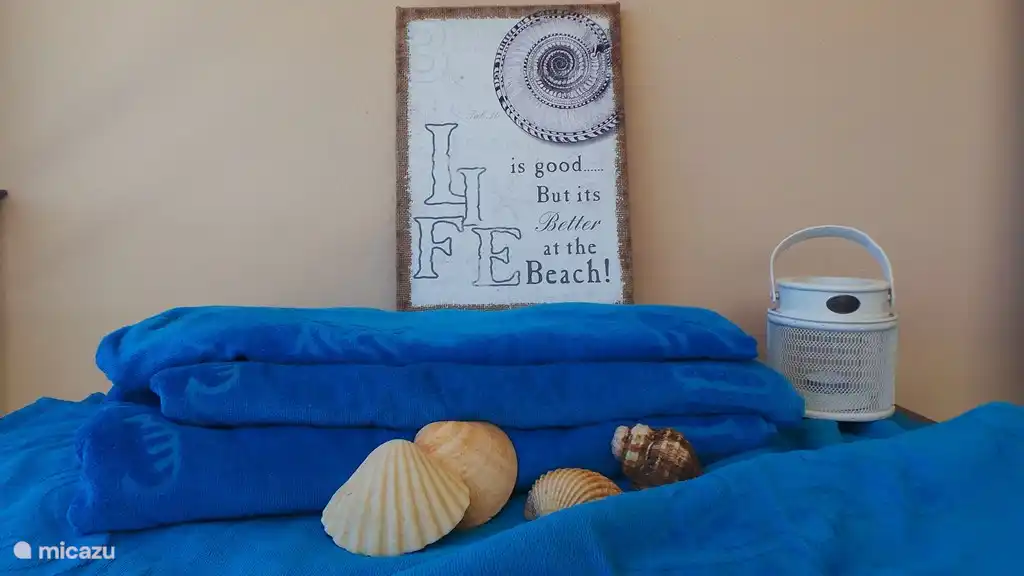 Beach towels included