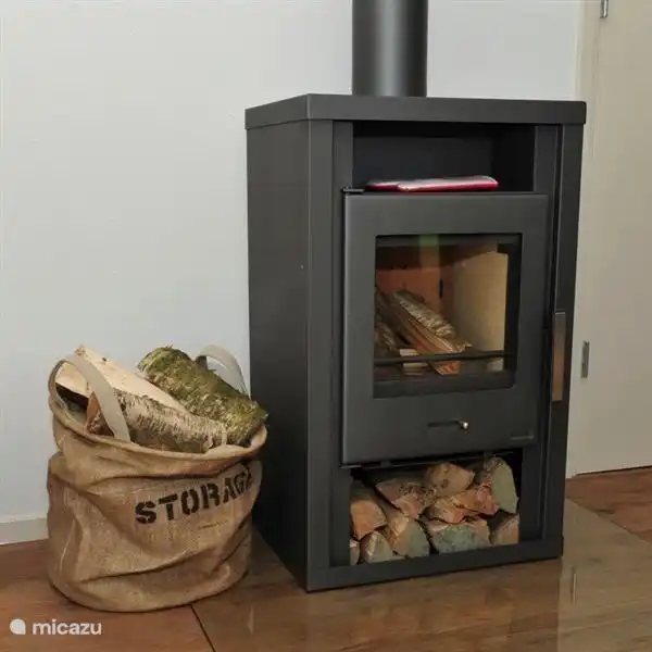 The Woodstove brings the warmth and coziness in the room