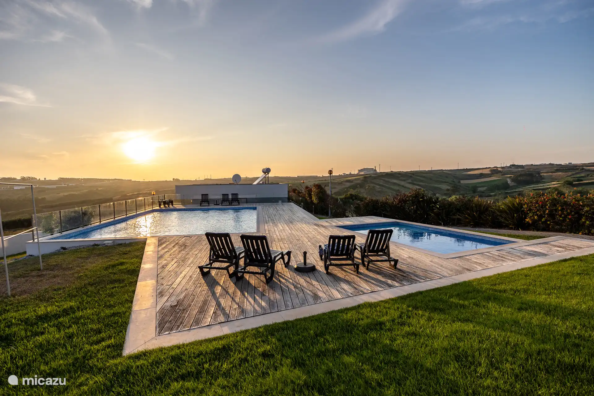 Shared swimming pool with children's pool