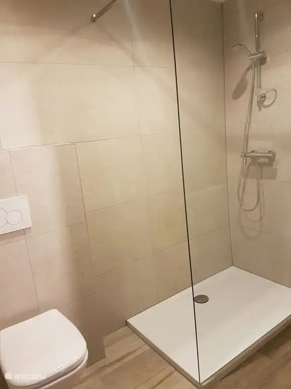 Badezimmer mit Dusche und WC