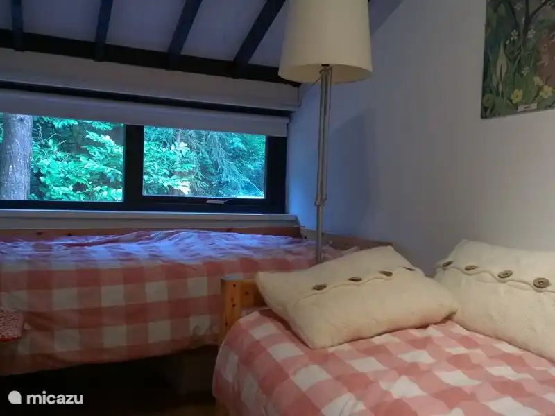 Slaapkamer met 2 eenpersoonsbedden