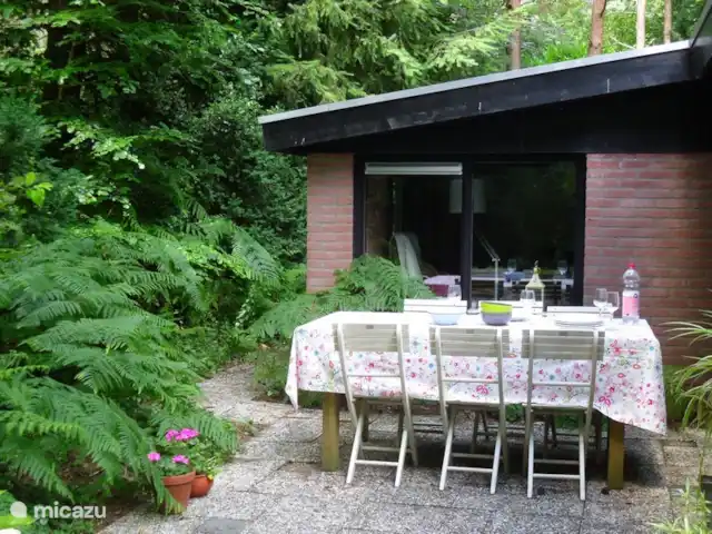 Huisje 140 huren in Nederland, Overijssel, Giethmen - bungalow Eettafel op terras