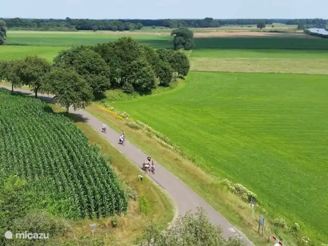 Huisje 140 huren in Nederland, Overijssel, Giethmen - bungalow Uitzicht over het Vechtdal vanaf de uitkijktoren langs de Vecht