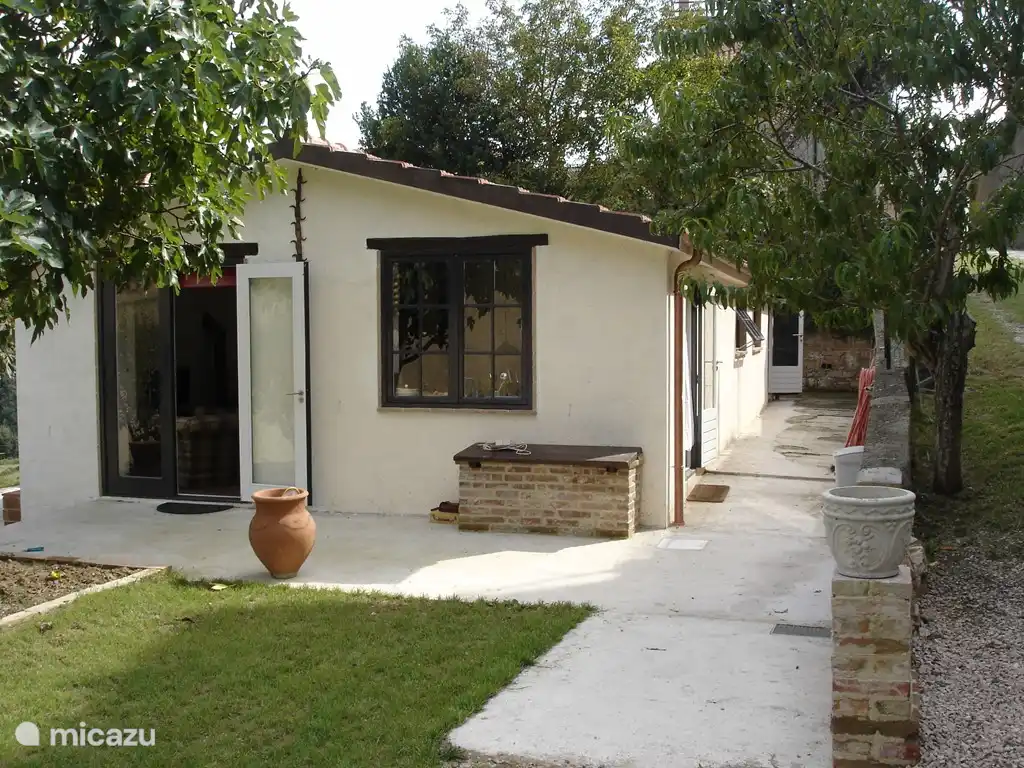 Garden doors living room and kitchen window