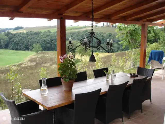 Villa Binami | Italie, Ombrie, Castiglione Del Lago - villa vue de la terrasse