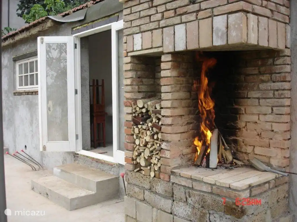 Outdoor Fireplace and BBQ