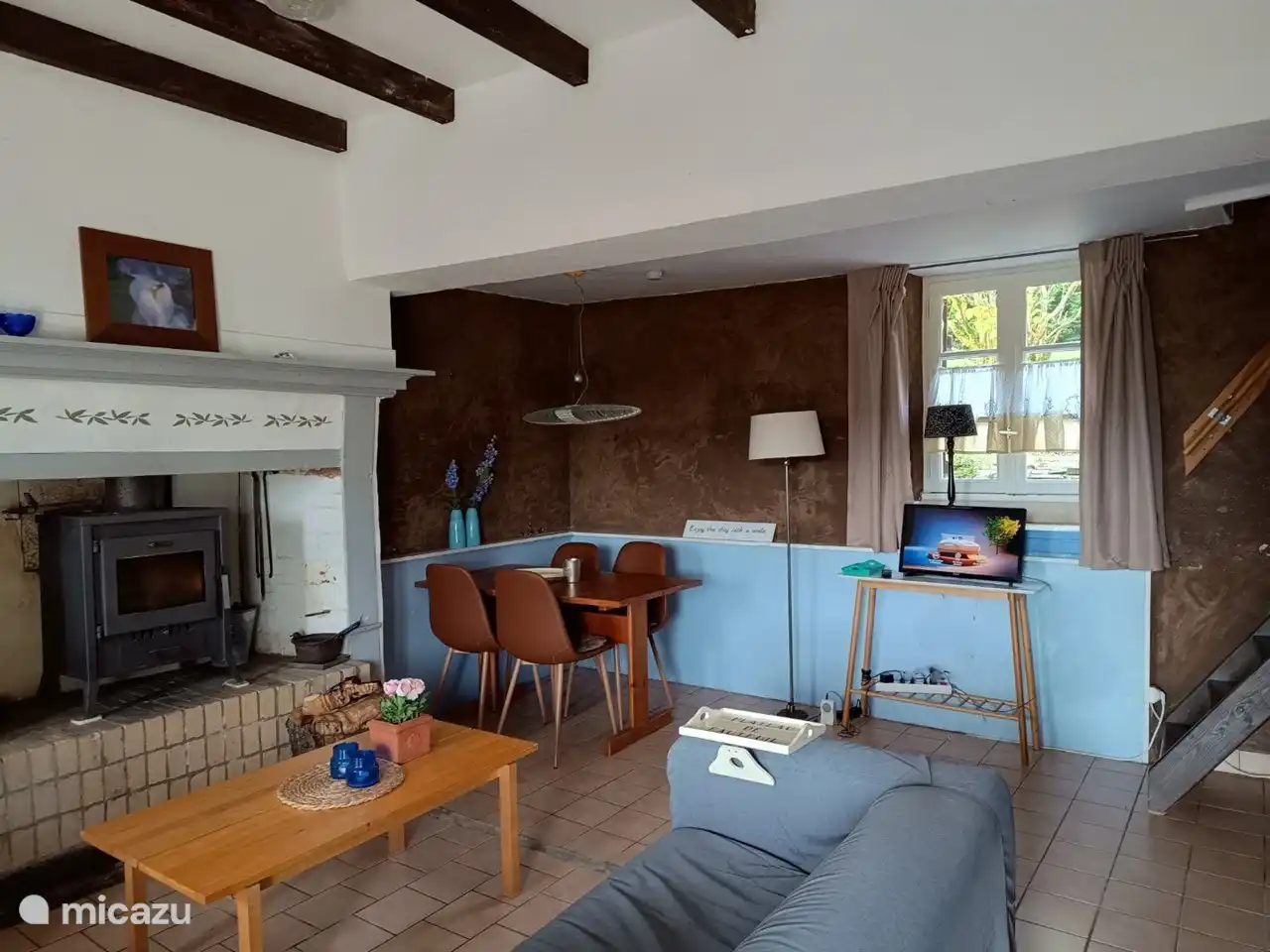 Eetgedeelte Gite Bleu