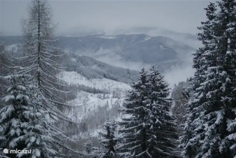 Der Blick vom Balkon.