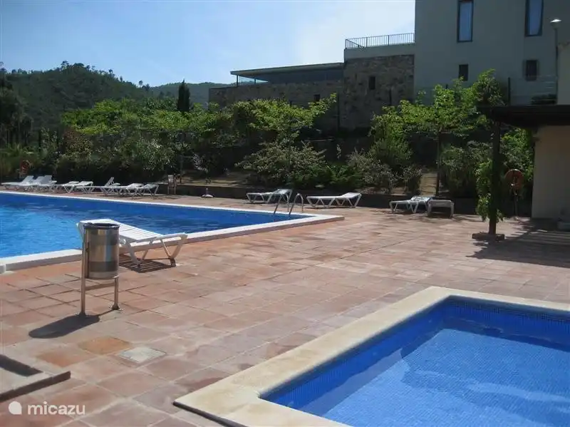 Die beiden Pools nur 150 m