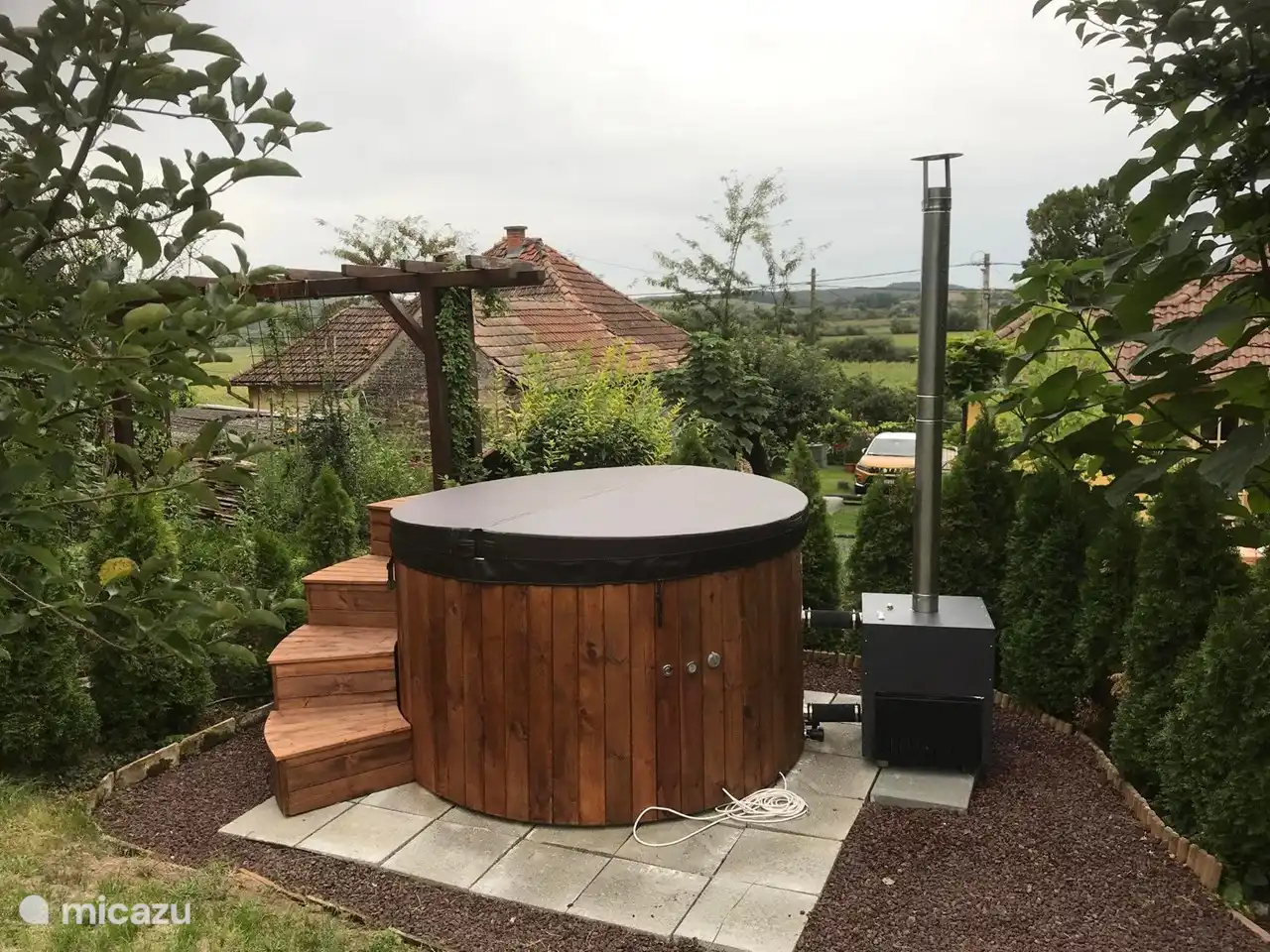 den Whirlpool tagsüber